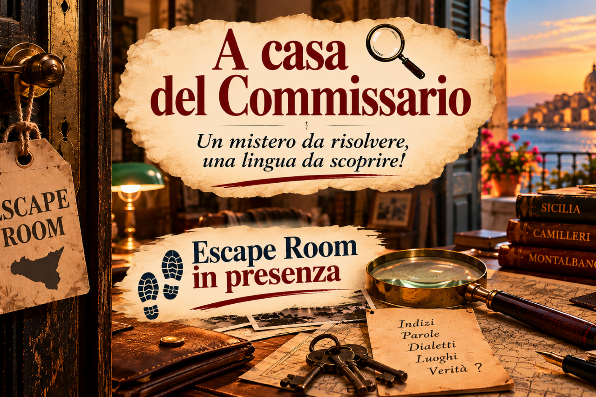 Escaper room in presenta A casa del commissario