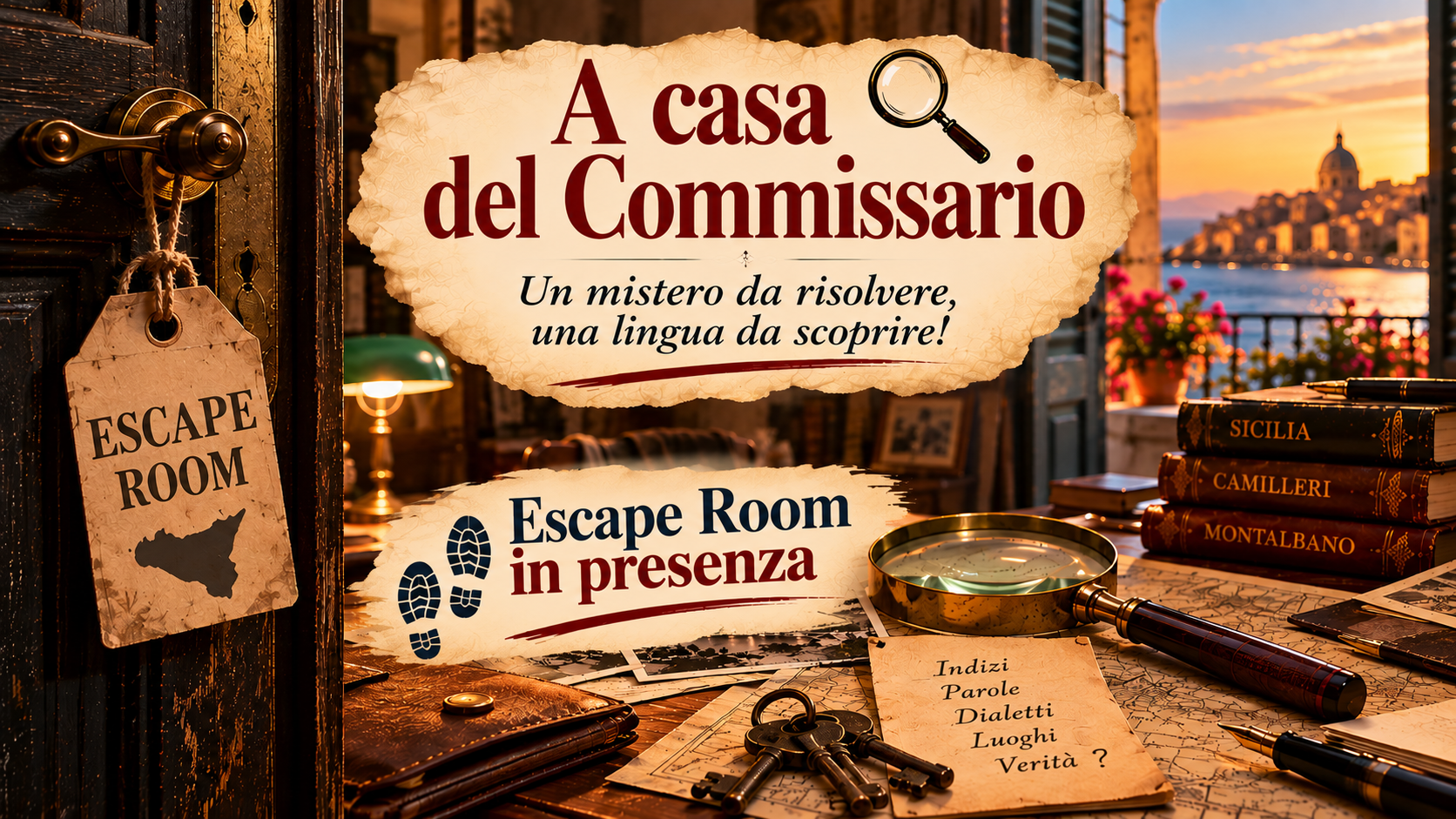 Escaper room in presenta A casa del commissario