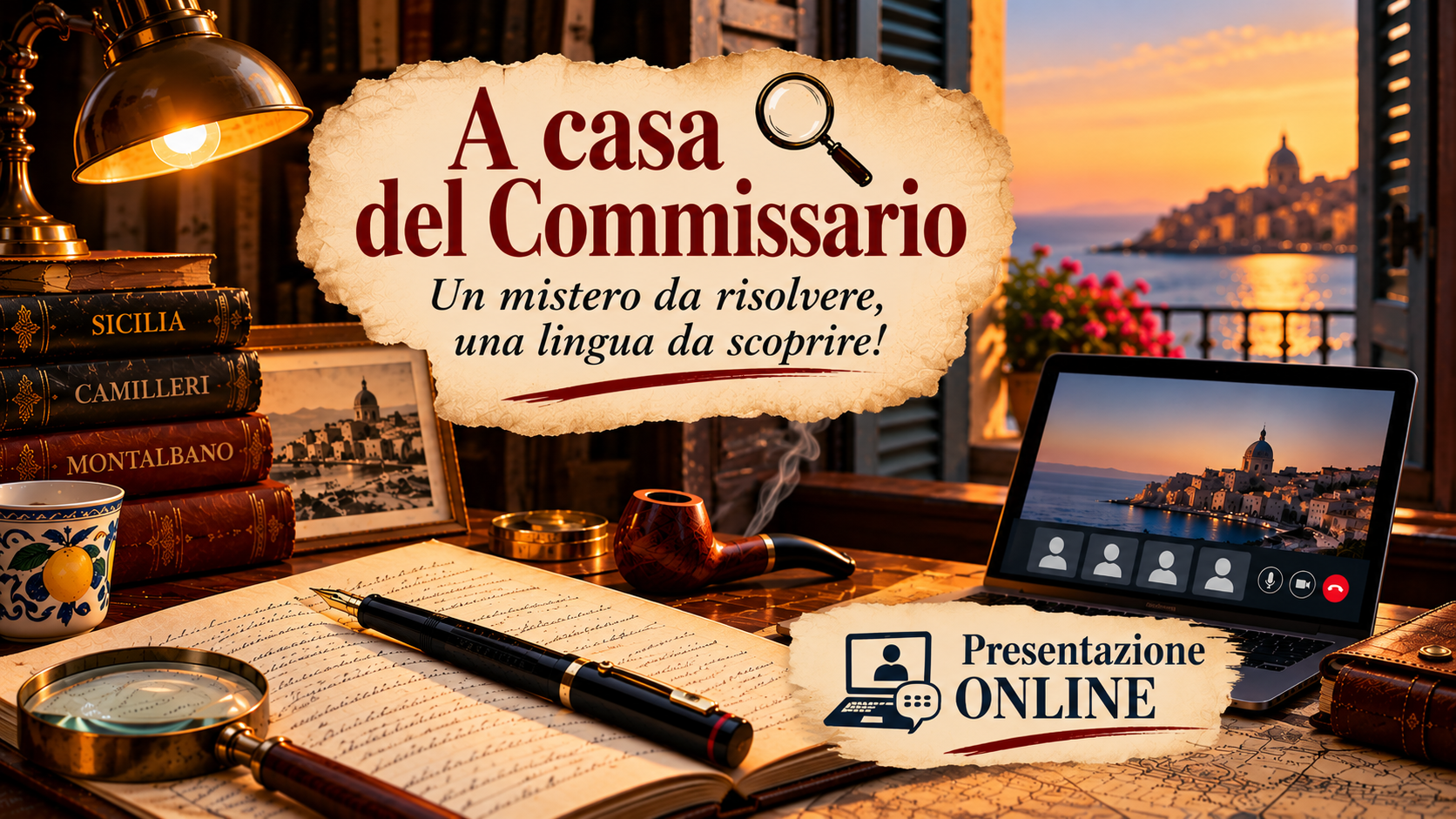 Presentazione online A Casa del Commissario